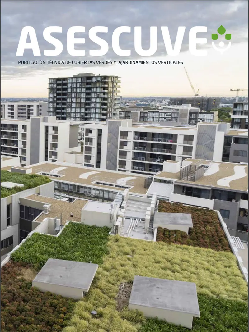 Publicación técnica sobre cubiertas verdes de Asescuve